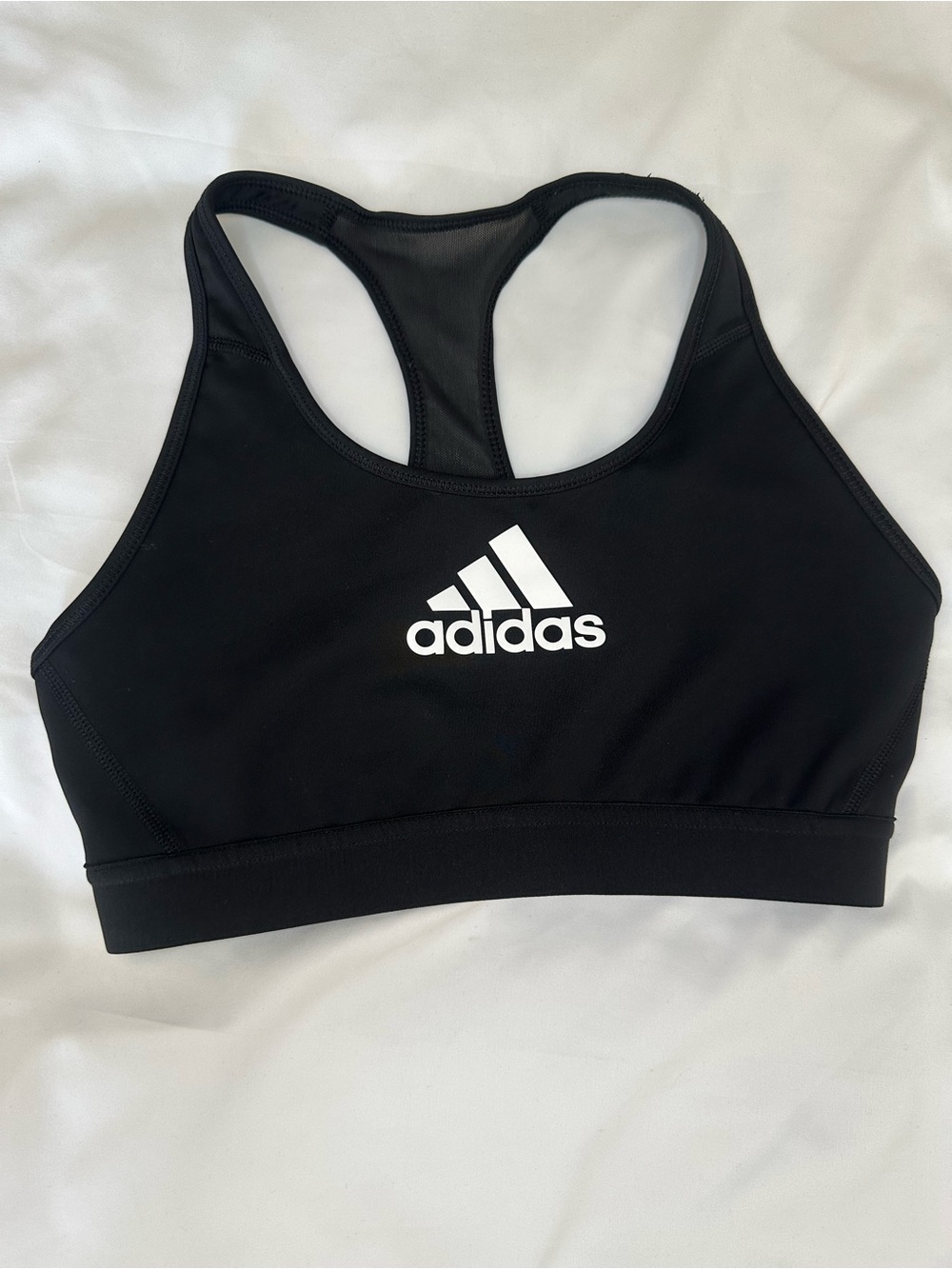 Adidas Black Racerback Sports Bra